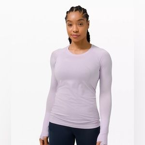 Lululemon swiftly tech long sleeve 2.0 Lavender Dew size 8